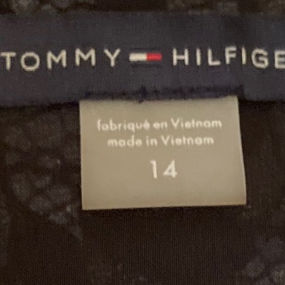 ⭐️⭐️ 2 x's Host Pick ⭐️⭐️ NWT - Tommy Hilfiger Purple Lace Overlay Dress -Sz 14* - Picture 6 of 7